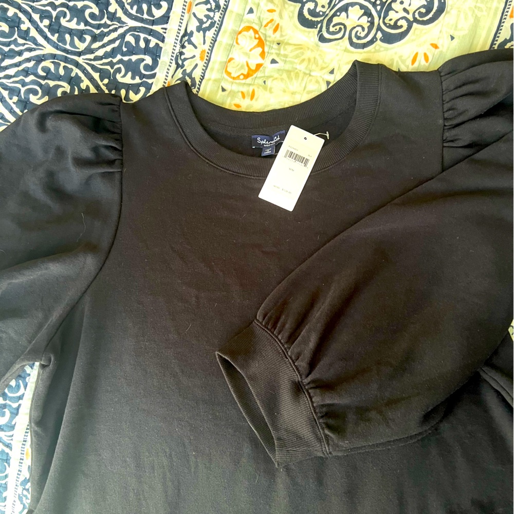 Splendid ruffle sleeve sweatshirt